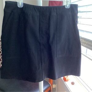 Black denim Mini Skirt pull on euc by dg